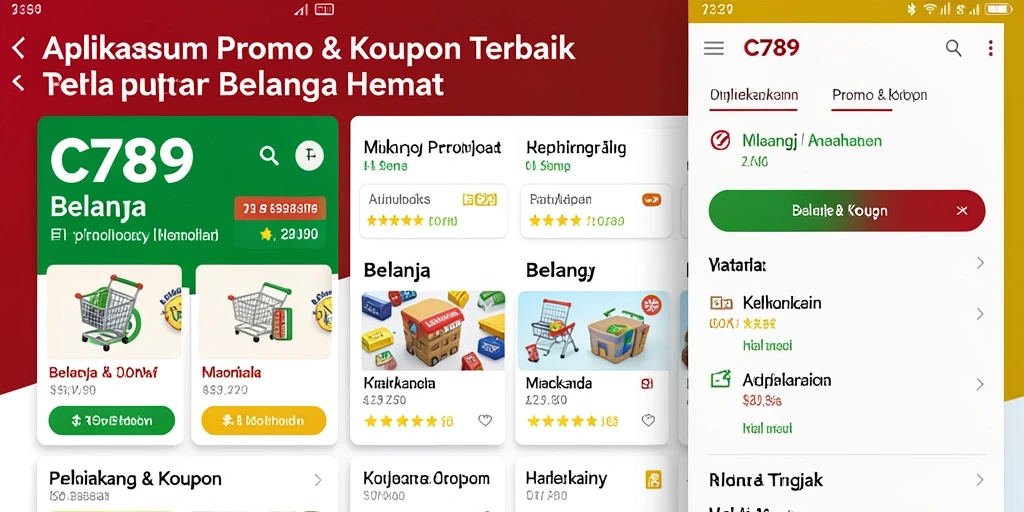Tampilan antarmuka aplikasi C789 yang sederhana dan menarik.