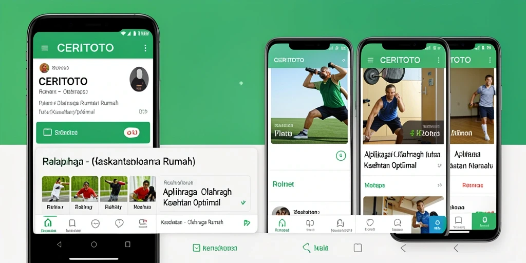 Tampilan antarmuka pengguna CERITOTO saat berlatih di rumah.