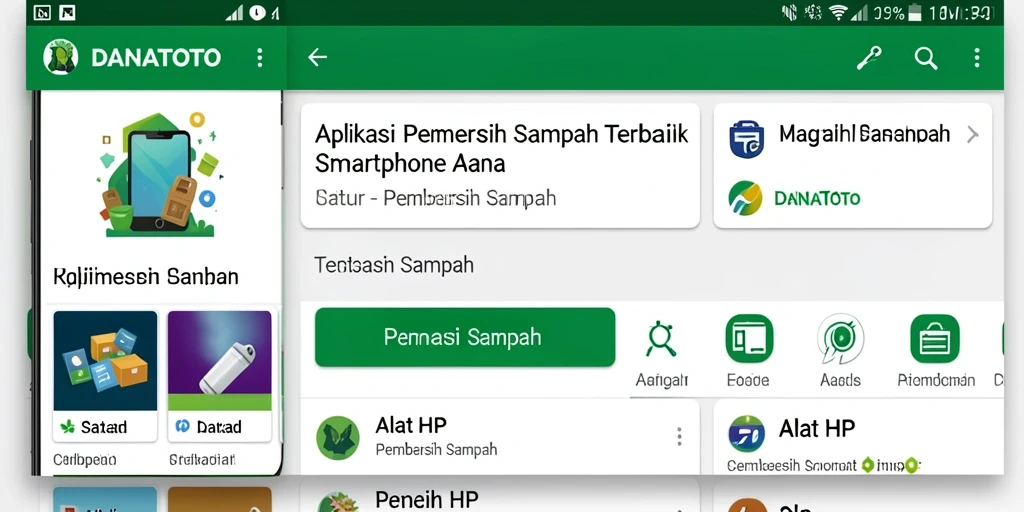 Screenshot utama DANATOTO menampilkan antarmuka pembersihan yang intuitif dan efisien.