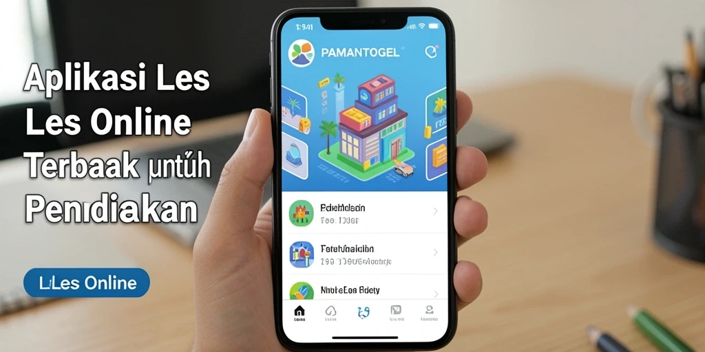 Antarmuka intuitif PAMANTOGEL untuk Les Online.