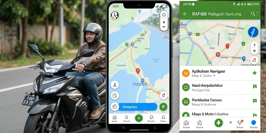Tampilan antarmuka aplikasi Navigasi Motor RAFI88 yang intuitif.