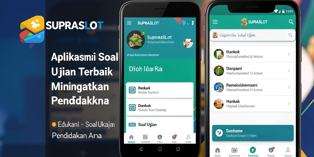 Tampilan antarmuka aplikasi SUPRASLOT untuk Soal Ujian yang menarik.
