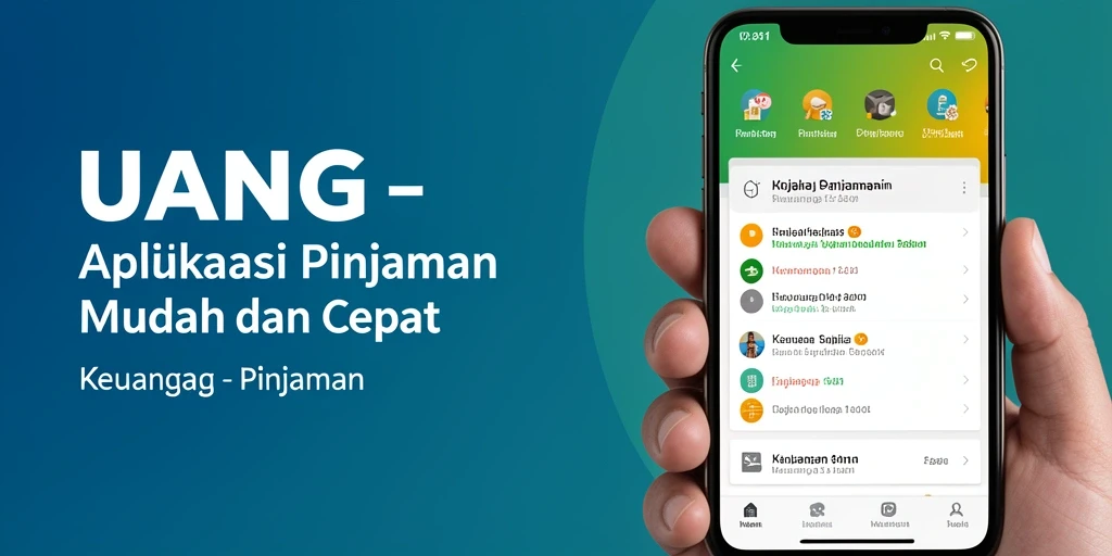 Tampilan antarmuka UANG yang sederhana dan mudah digunakan untuk pengajuan pinjaman.